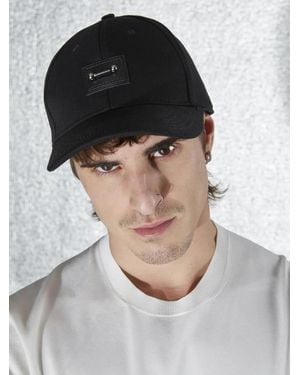 Neil Barrett Pierced Baseball Cap - Black