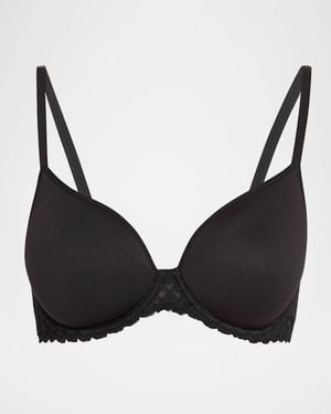 Simone Perele Subtile Geometric Lace T-Shirt Bra - Black
