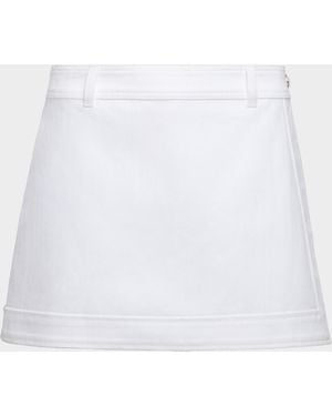 Cinq À Sept Marcia Denim Mini Skort - White