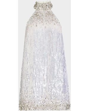 retroféte Deeanna Embellished Mini Dress - White