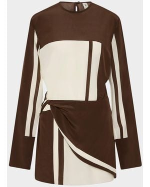 SIR. Destino Twist Mini Dress - Brown