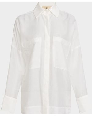 JBQ Cassius Linen-Blend Shirt - White