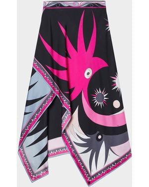 PUCCI Stella-Print Skirt - Pink