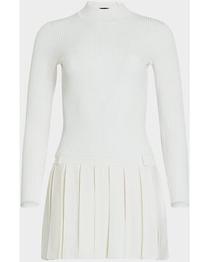 retroféte Devika Knit Mini Dress - White