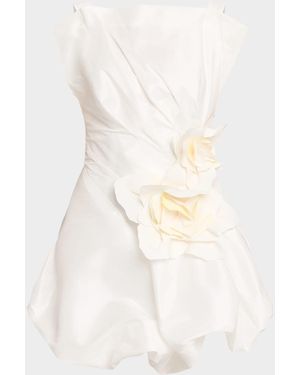 Acler Falldon Bubble Mini Dress - White