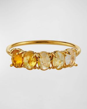 Tai Birthstone Rock Crystal Ring - Metallic