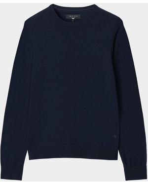 Rag & Bone Apos;S 365 Merino Wool Sweater - Blue