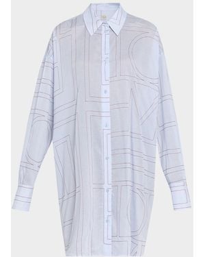 TOTEME Long Summer Shirtdress - White
