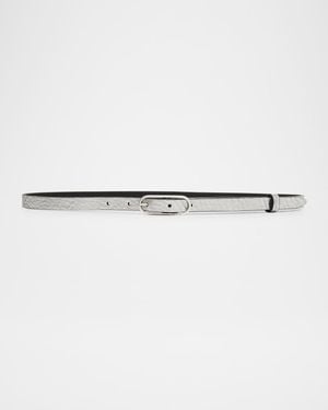 Rag & Bone Baby Rounded Rebound Belt - White