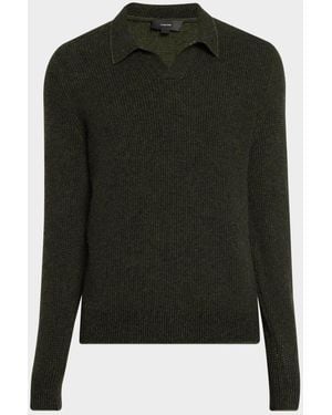 Vince Apos;S Boiled Cashmere Thermal Sweater - Green
