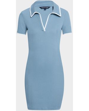 Veronica Beard Bailey Mini Polo Dress - Blue