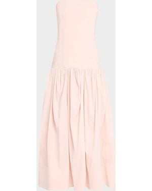 A.L.C. June Strapless Drop-Waist Dress - Pink