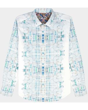 Robert Graham Apos;S Westhorpe Long-Sleeve Button-Front Shirt - Blue