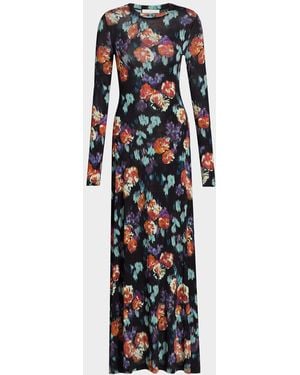 Ulla Johnson Amari Floral A-Line Maxi Dress - White