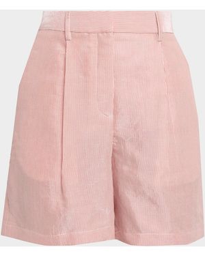 Twp Henry Pinstriped Shorts - Pink