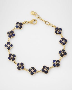 Jan Leslie All Over Petal Gemstone Bracelet - Metallic