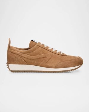 Rag & Bone Retro Runner Suede Sneakers - White