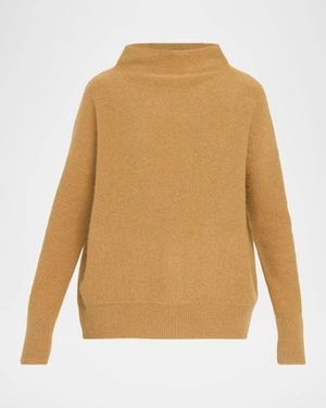Vince Boiled Cashmere Turtleneck Pullover - Natural