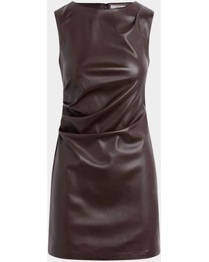 Joe & apos;s Jeans The Meg Faux Leather Minidress - Brown