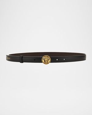 Versace Medusa Leather Belt - Multicolor