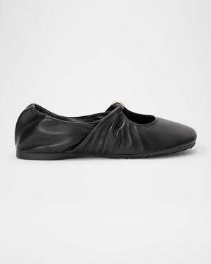 バレエシューズ Loewe Black Nappa Leather Pebble Ballerinas Loewe Black Nappa Leather Pebble Ballerinas | italist