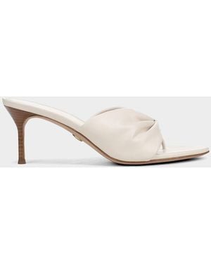 Veronica Beard 65Mm Tullia Leather Thong Sandals - White