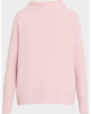 Vince Boiled Cashmere Turtleneck Pullover - Pink