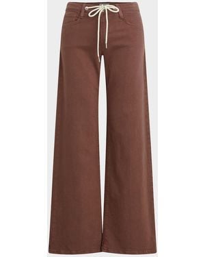 Joe & apos;s Jeans The Lou Lou Low-Rise Drawstring Jeans - Brown