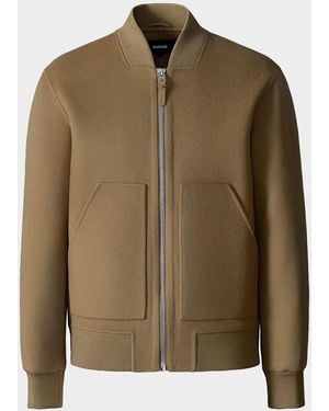 Mackage Apos;S Emilio-W Wool Bomber Jacket - Green