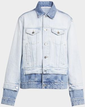 Stella McCartney Mixed Denim Jacket - Blue
