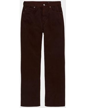 AG Jeans Corduroy Straight-Leg Pants - Brown