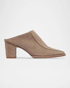 Bernardo 65Mm Brynn Leather Mules - Brown