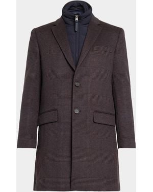 Mackage Apos;S Emmanuel Double-Face Wool Check Shirt Jacket - Multicolor