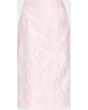 AKNVAS Clarissa Brocade Midi Skirt - Pink