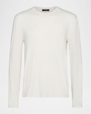 Vince Triblend Jersey Long-Sleeve T-Shirt - White