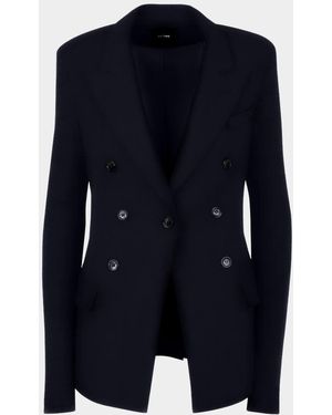 Smythe Not A Db Blazer With Jersey Sleeves - Blue