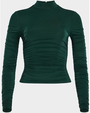 SER.O.YA Dulcie Ruched Top - Green