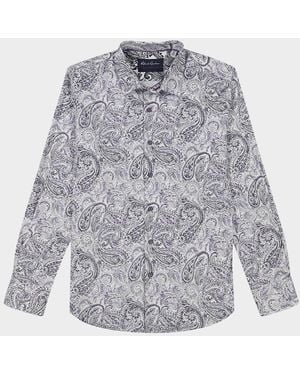 Robert Graham Apos;S Ibiza Paisley Woven Sport Shirt - Gray