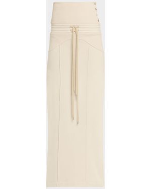 Jane Wade Pinstripe Short-Sleeve Dress - Natural