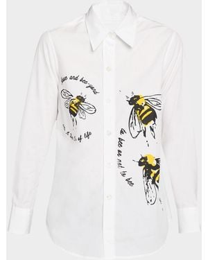 Libertine Bee Lieve New Classic Button-Down Shirt - White