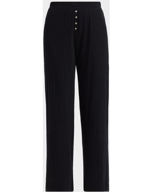 Leset Clone Boxer Rib-Knit Pants - Blue