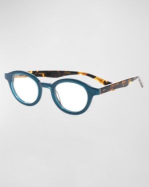 Eyebobs Tv Party Round Two-Tone Readers, /Tortoise - Blue