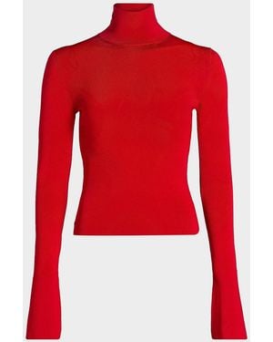 Brandon Maxwell The Dawson Turtleneck Top - Red