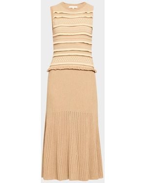 Ramy Brook Annie Compact Knit Midi Dress - Natural