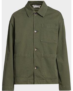 JW Anderson Patch-Pocket Blouson Jacket - Green