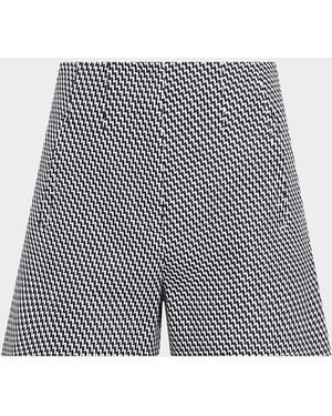Veronica Beard Jazmin Tweed Shorts - Gray