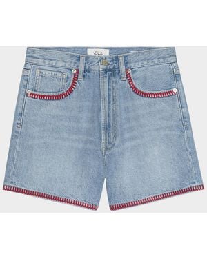 Rails X Giadzy Rancho Denim Shorts - Blue