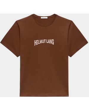 Helmut Lang Apos;S Logo T-Shirt - Brown
