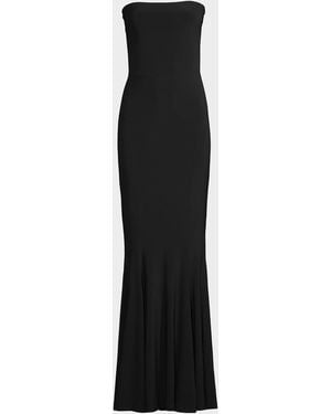 Norma Kamali Strapless Mermaid Gown - Black