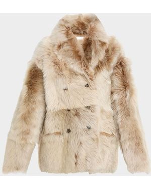 UTZON Jehanne Shearling Jacket - Natural
